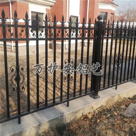 不锈钢铝艺大门围墙护栏坚固耐用 欧式铝艺围墙护栏 围墙铝艺锌钢护栏厂实地货源